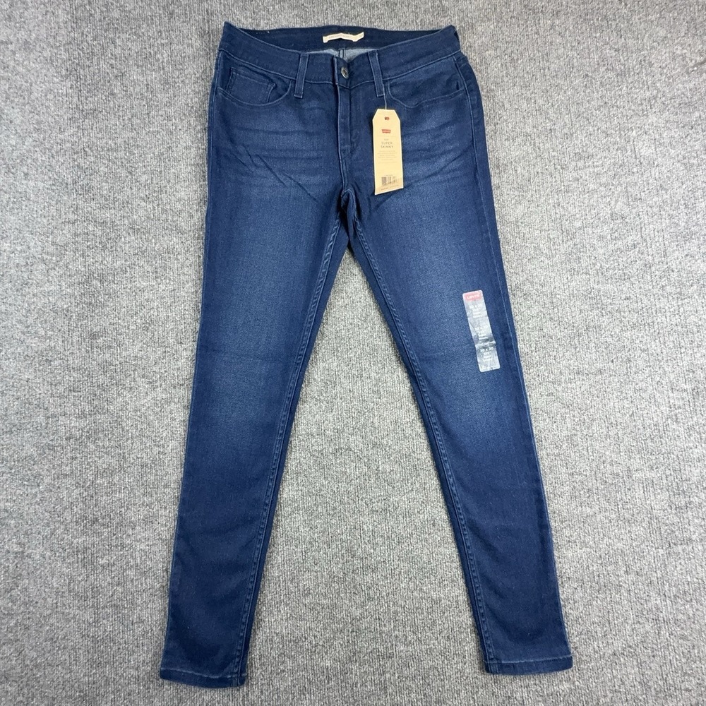 Levi's 535 Super Skinny Jeans Womens 30 30x30 Dark Wash Blue Stretch Denim